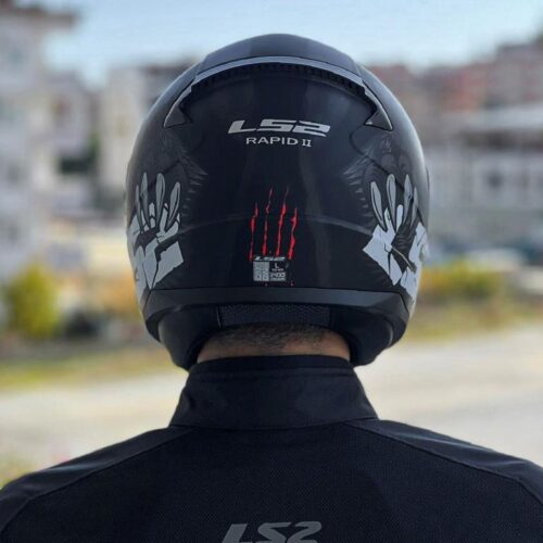 Ls2 rapid 2 clawn mat siyah gri kırmızı kask - etkin motor ls2 rapid 2 clawn mat siyah gri kirmizi kask 4736 - Etkin Motor