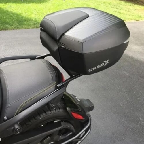 Shad sh58x arka çanta siyah carbon ve sırt dayama pedi - etkin motor shad sh58x arka canta siyah carbon ve sirt dayama pedi 5940 - Etkin Motor