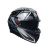 Agv K3 Compound Matt Black Grey Kapalı Kask
