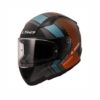 LS2 Rapid 2 Extra Mat Gri-Neon Turuncu Kask