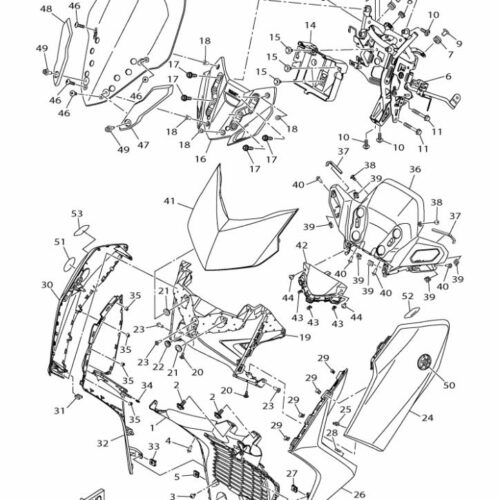 Xmax 250 Sağ Ön Göğüs Grenajı (2023-2024) - BMKF837700P3 - Etkin Motor