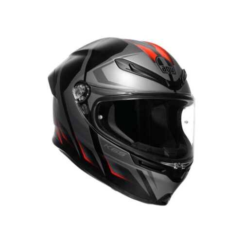 AGV K6 S Karve Matt Black Grey Red Kapalı Kask