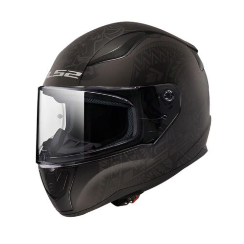 LS2 Rapid 2 Takaroa Mat Siyah Kask