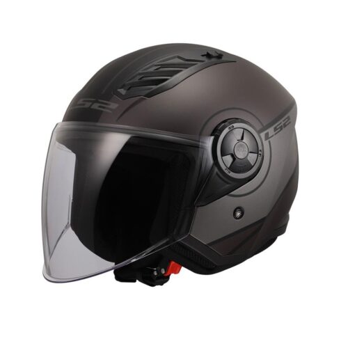 LS2 Airflow 2 Cover Mat Siyah-Gri Kask