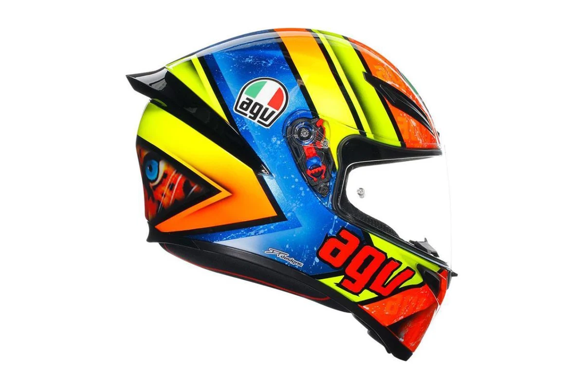 AGV K1 S kaskın yan profili, kaskın başa doğru oturması
