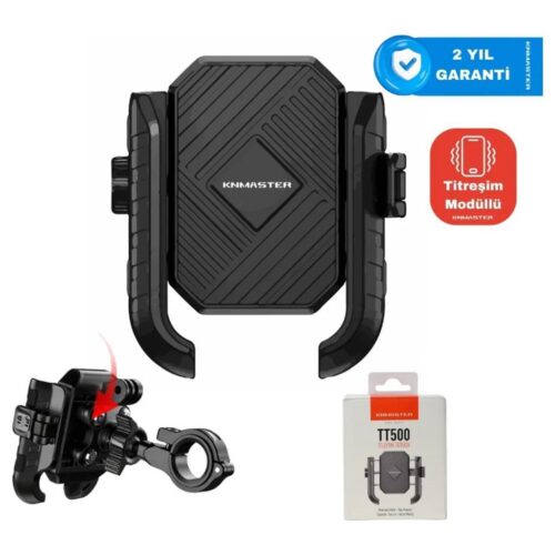 KNMASTER TT-500 Siyah Motosiklet Telefon Tutucu